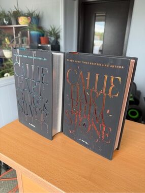 Callie Hart Black Silver & Brimstone Hardcover Books with Sprayed Edges